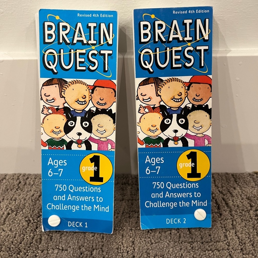 Brain Quest Grade 1 Age 6-7 Deck 1 and 2